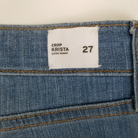 Hudson Crop Krista Super Skinny Distressed 27x27 - Picture 5 of 8